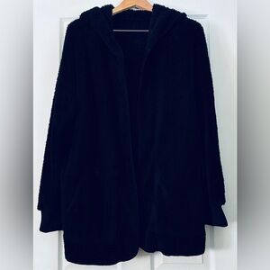 Elegant Black Teddy Jacket